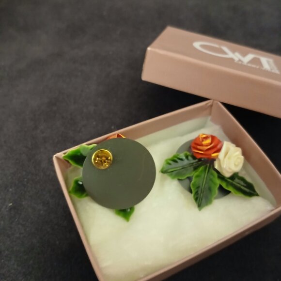 Holiday Floral Earrings - Picture 3 of 4